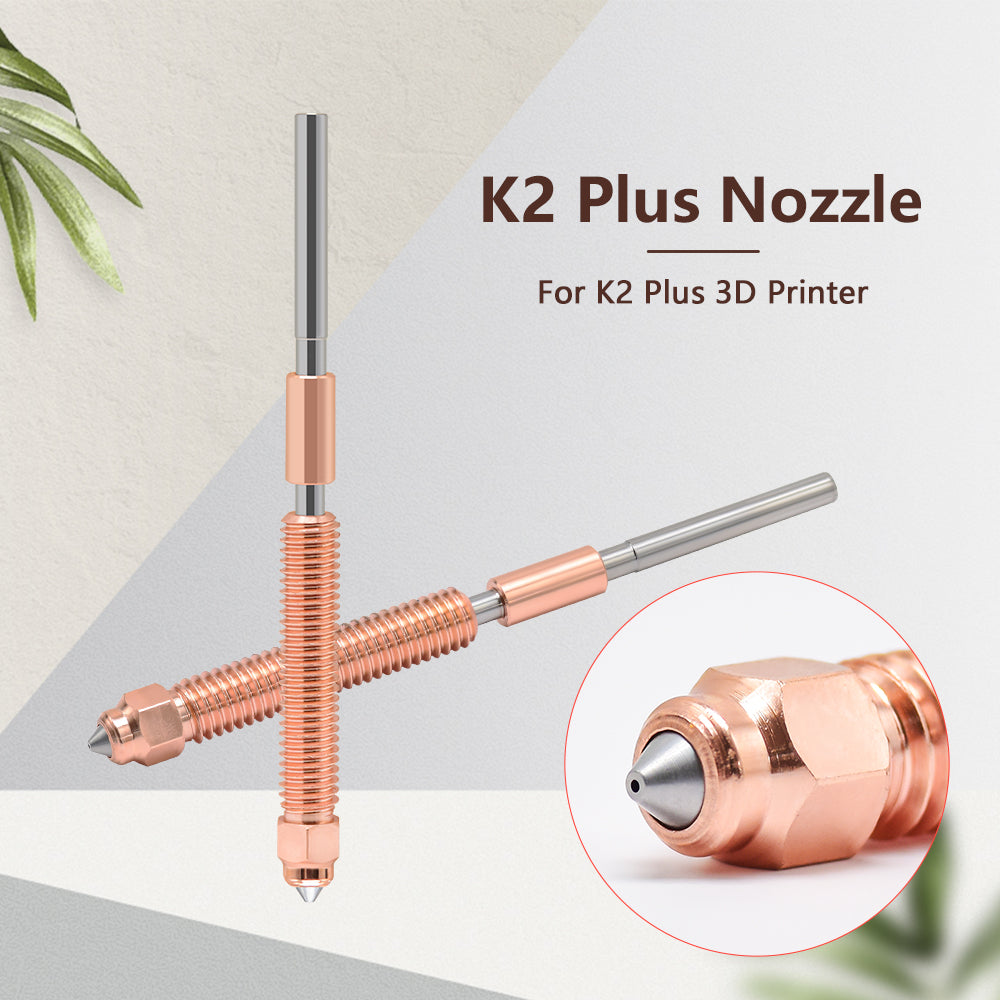 Creativity K2 Plus Nozzles 0.2/0.4/0.6/0.8mm All-metal Hardened Steel Quick-Swap Nozzle For K2 Plus 3D Printer Accessories