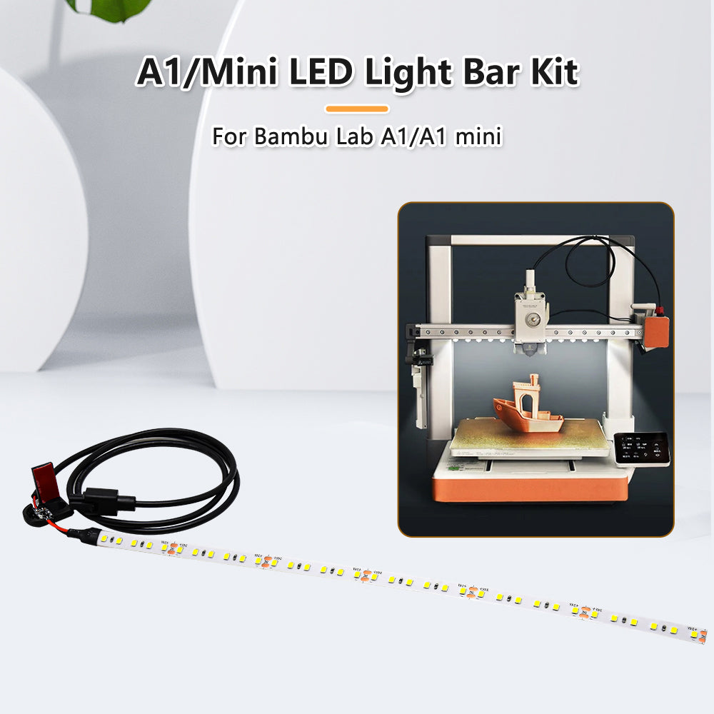 Creativity Upgrade For Lab A1/A1mini Led Light Strip Ra95 Fill Light 24V White Light Super Bright For lab 3D Printer Accessories