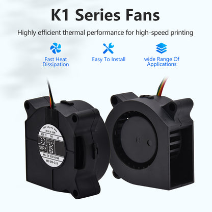 Creativity For K1/K1C/K1 Max 3010/4020/6015 Fan Blower Fan / Axial / Hydraulic Fan DC24V Cooling Hotend Fan 3D Printer Parts