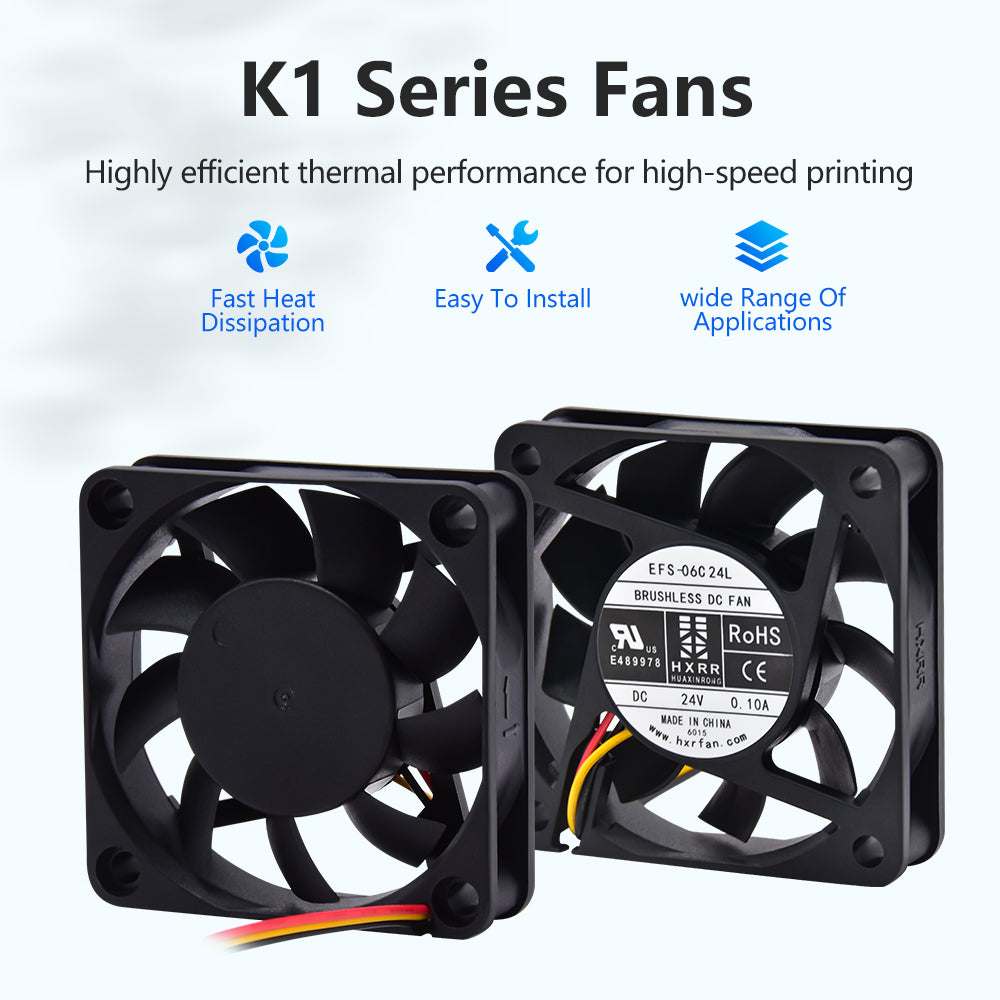 Creativity For K1/K1C/K1 Max 3010/4020/6015 Fan Blower Fan / Axial / Hydraulic Fan DC24V Cooling Hotend Fan 3D Printer Parts